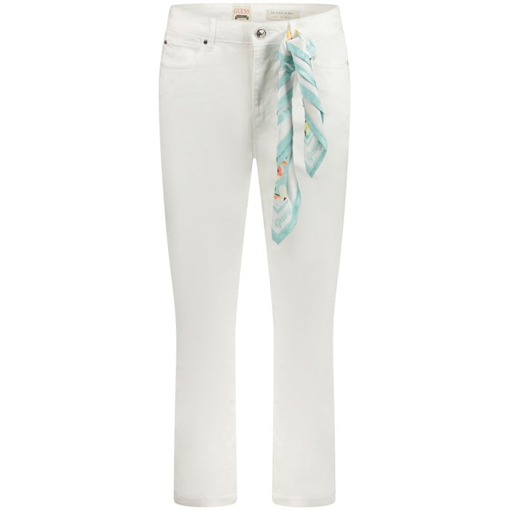 Guess Jeans Bianco Lyocell Women&