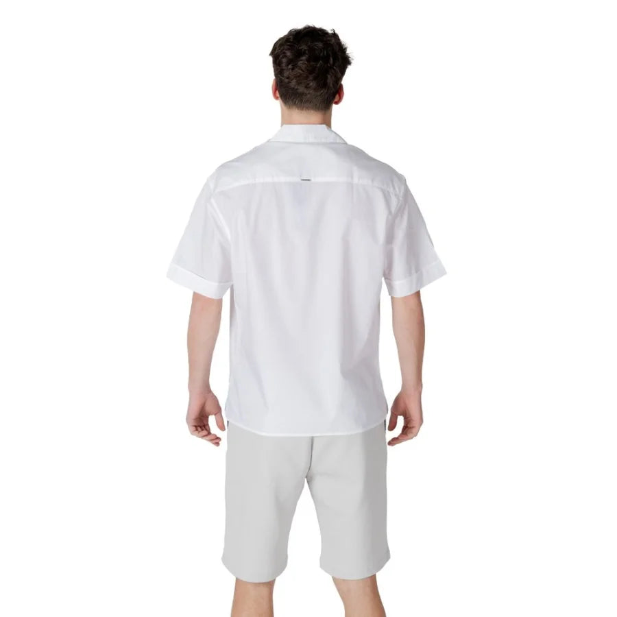 Antony Morato White Lyocell Shortsleeve Shirt