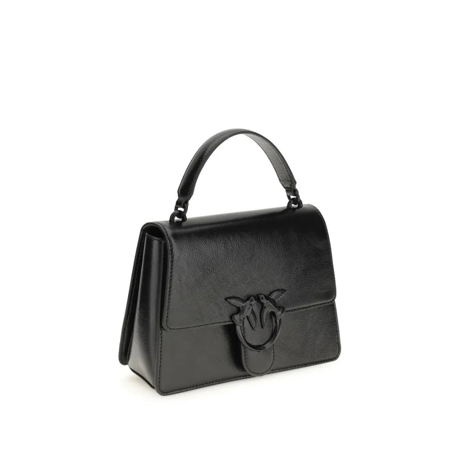 PINKO Black Lamb Ovis Aries Handbag