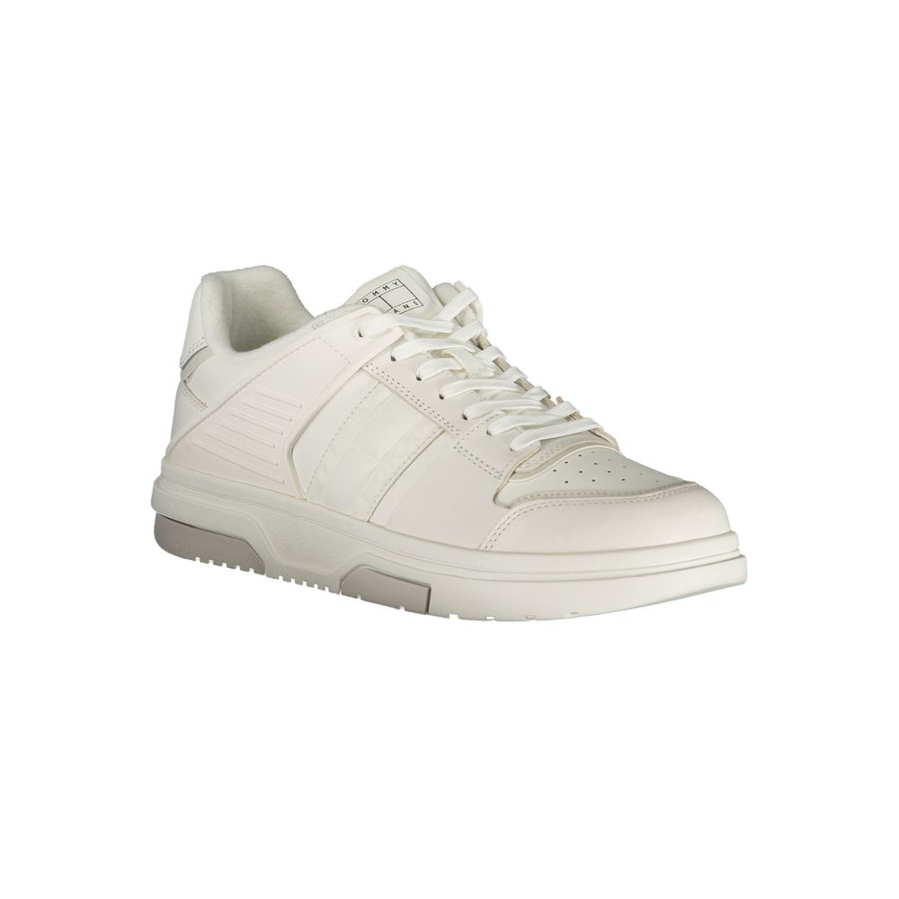 Tommy Hilfiger White Polyester Athletic Sneakers