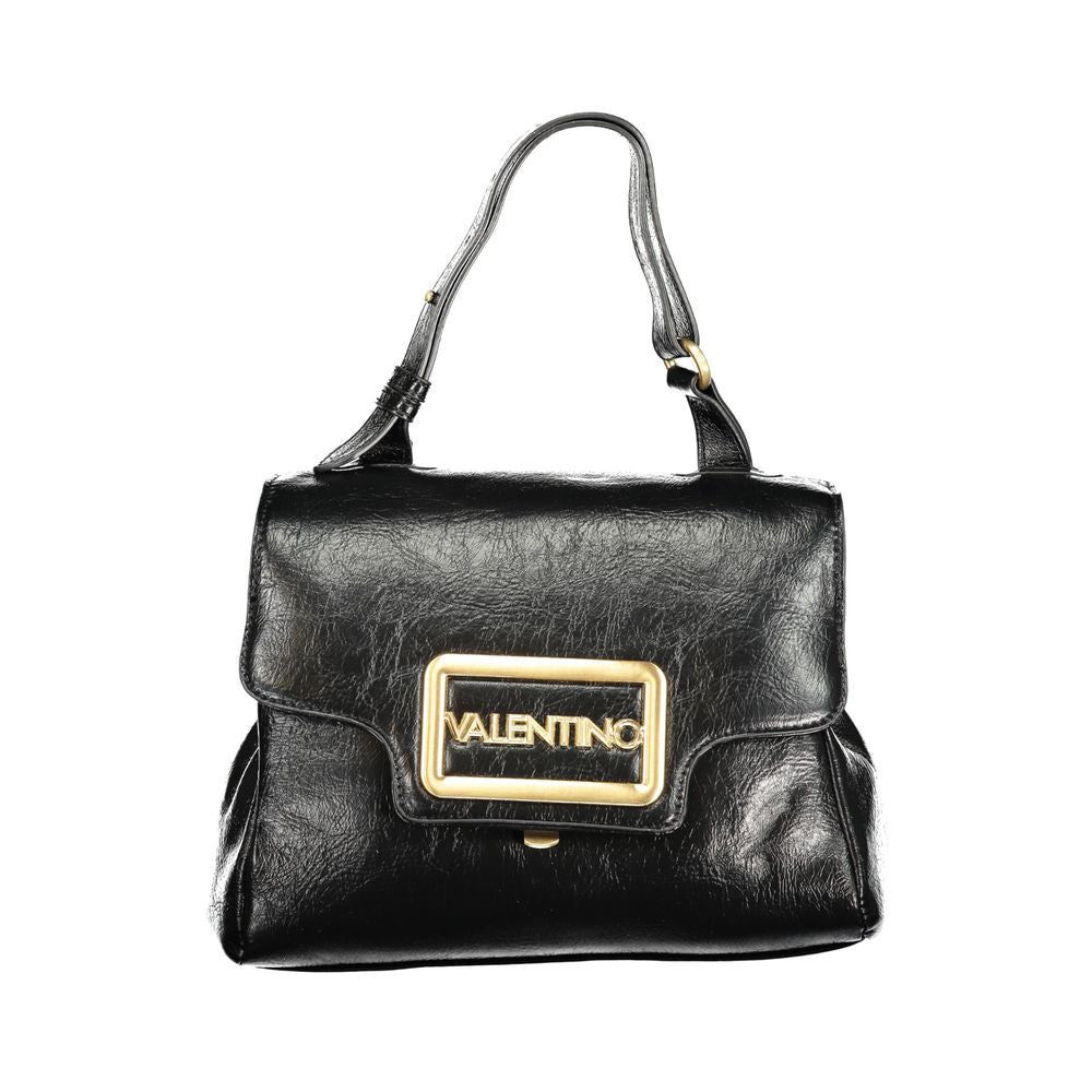 Mario Valentino - Nero Poliuretano Women Bag With Adjustable Handle