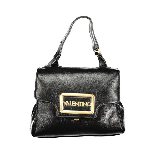 Mario Valentino - Nero Poliuretano Women Bag With Adjustable Handle