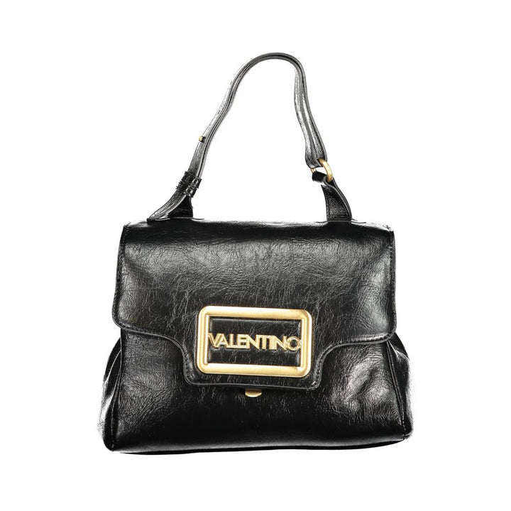 Mario Valentino - Nero Poliuretano Women Bag With Adjustable Handle