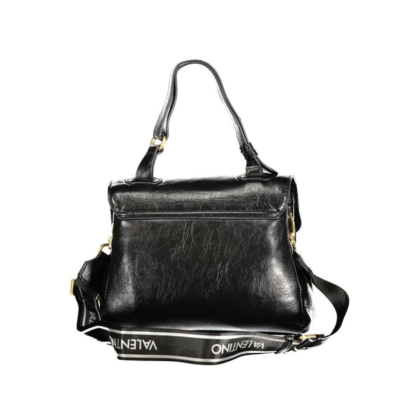 Mario Valentino - Nero Poliuretano Women Bag With Adjustable Handle