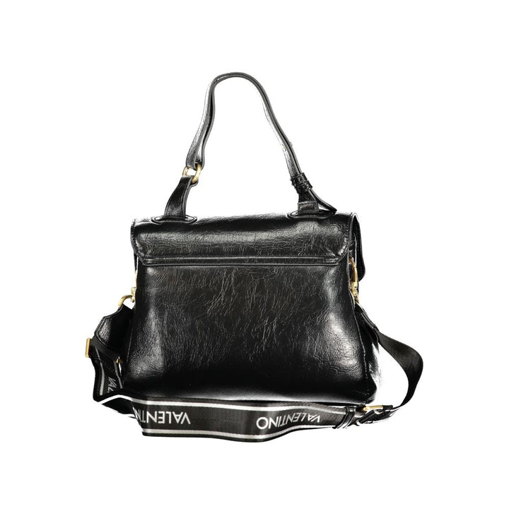 Mario Valentino - Nero Poliuretano Women Bag With Adjustable Handle
