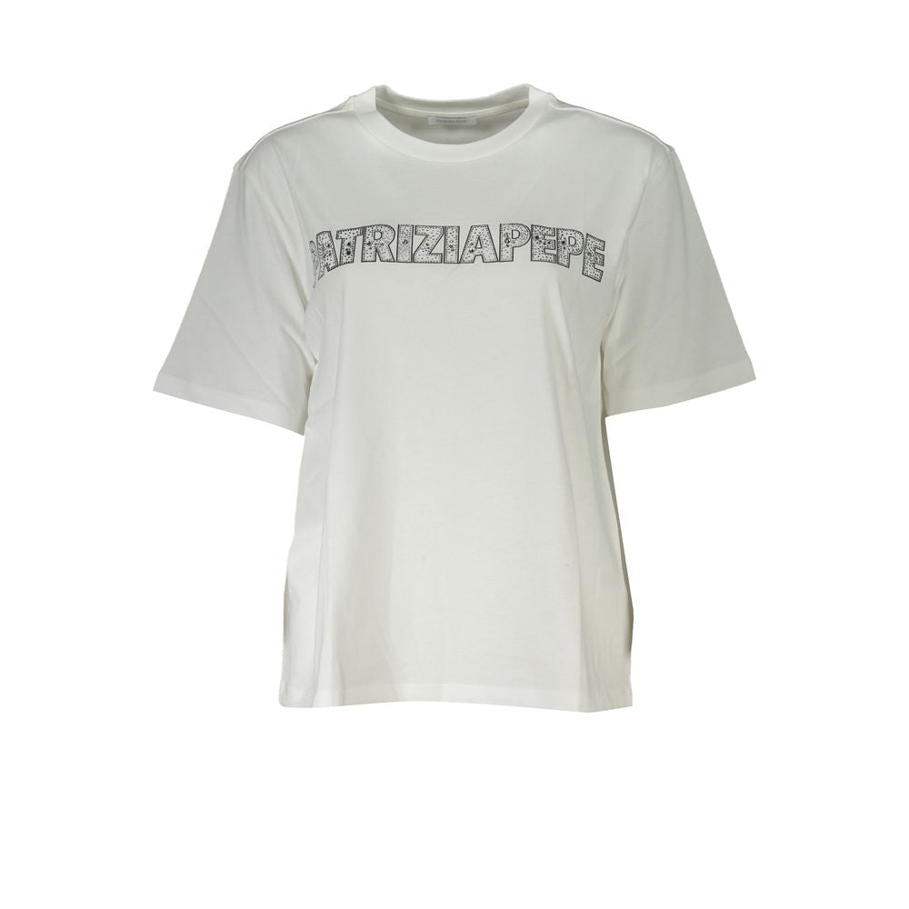Patrizia Pepe White Cotton Women T-Shirt