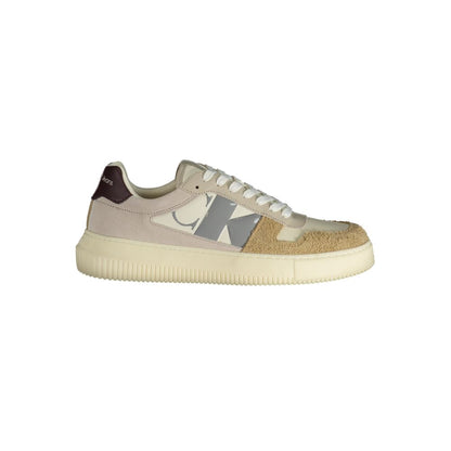 Calvin Klein Beige Polyester Athletic Sneakers