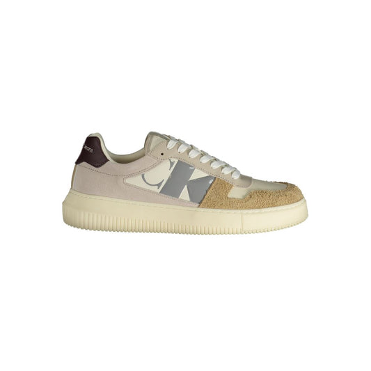 Calvin Klein Beige Polyester Athletic Sneakers