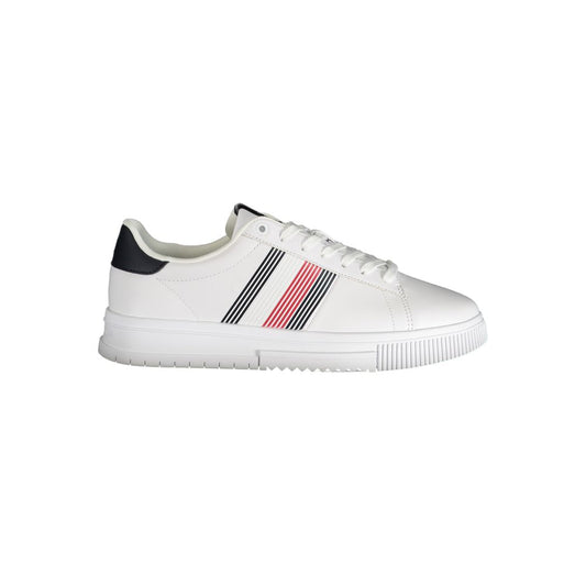 Tommy Hilfiger White Polyester Athletic Sneakers