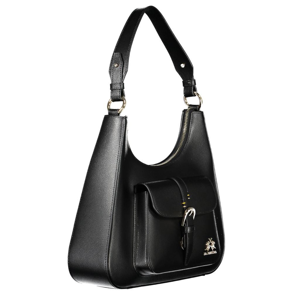 La Martina Black Leather Women&