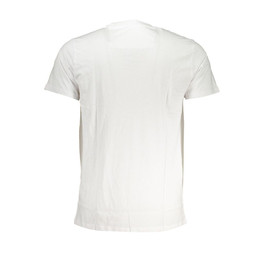 Cavalli Class Bianco Cotton Men T-Shirt