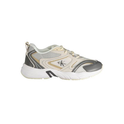 Calvin Klein Beige Polyester Athletic Sneakers