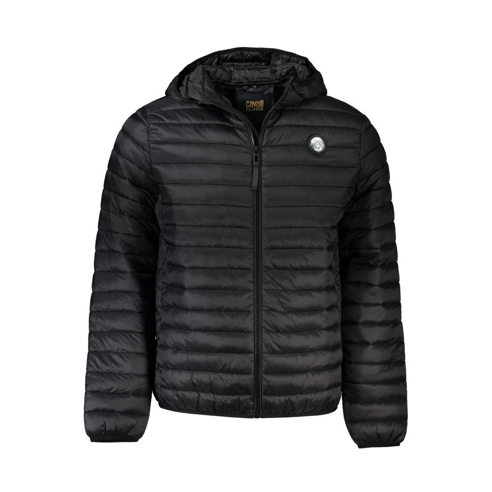 Cavalli Class Black Polyamide Shell Jacket