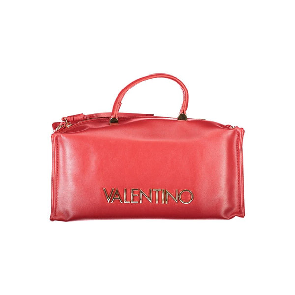 Mario Valentino - Rosso Poliuretano Womens Bag with Handles and Shoulder Strap
