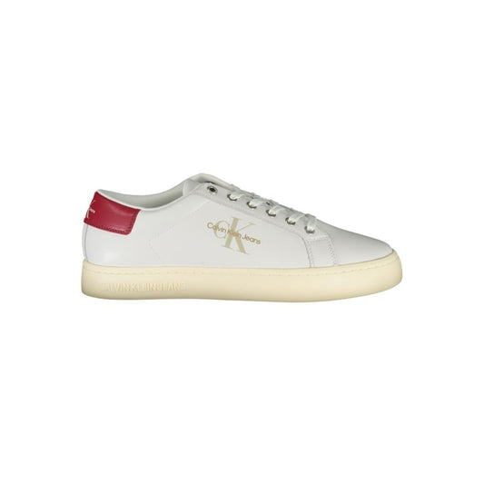 Calvin Klein White Polyester Athletic Sneakers