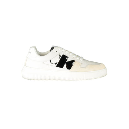Calvin Klein White Polyester Athletic Sneakers
