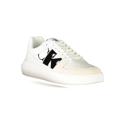 Calvin Klein White Polyester Athletic Sneakers