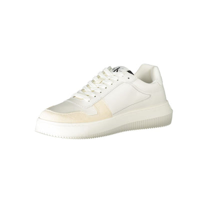 Calvin Klein White Polyester Athletic Sneakers