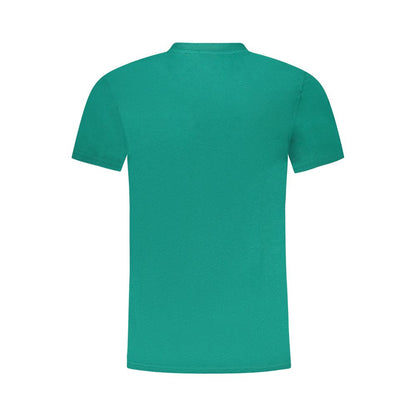 Cavalli Class Green Cotton Men T-Shirt