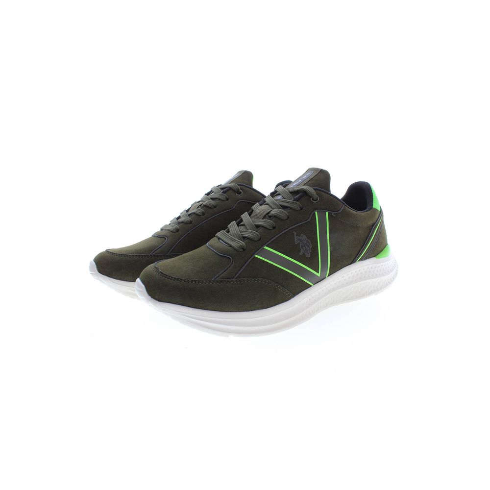 U.S. POLO ASSN. Verde Polyurethane Men Sneaker