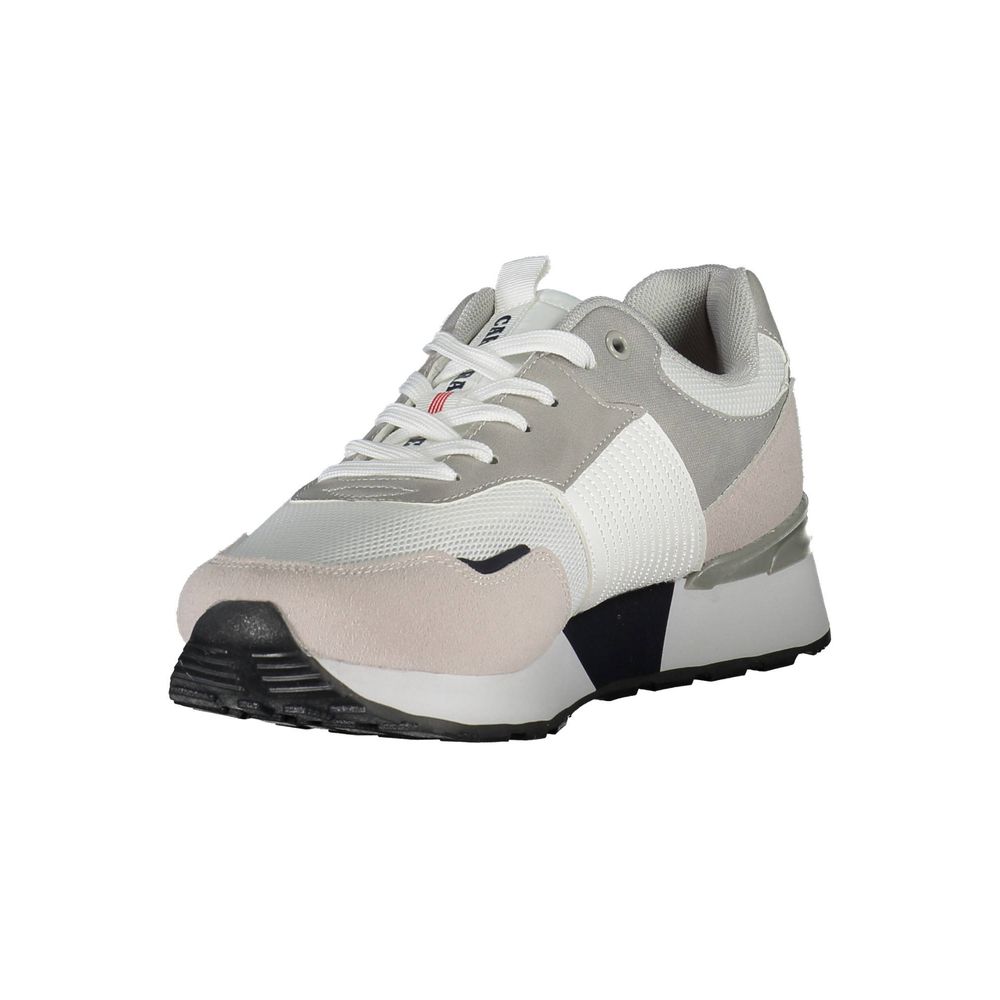 Carrera White Polyester Athletic Sneakers