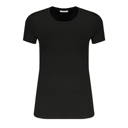 Patrizia Pepe Black Organic Cotton Women T-Shirt