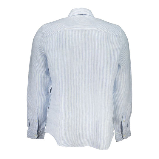 North Sails Blue Linen Dress Shirt