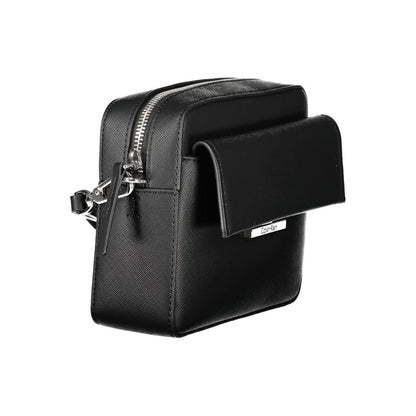Calvin Klein Black Polyurethane Women's Shoulder Bag