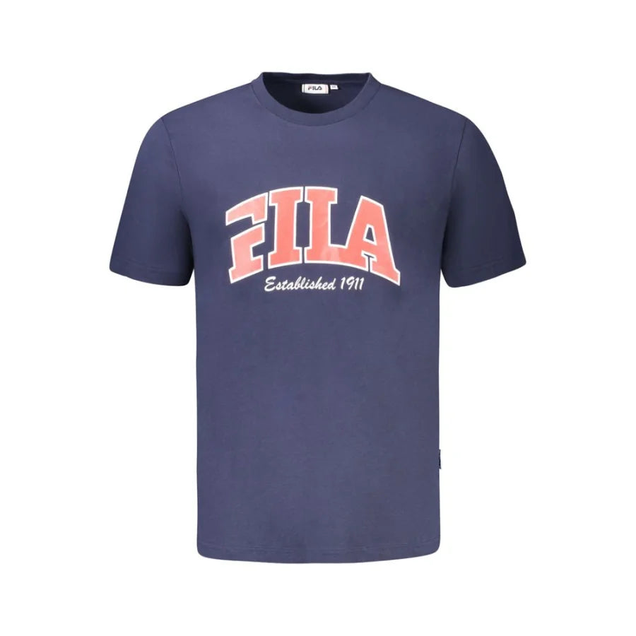 Fila Blu Cotton Uomo T-Shirt