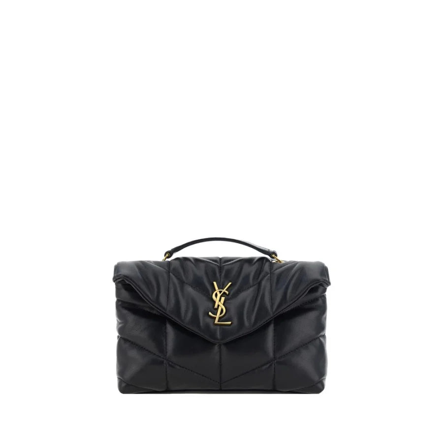 Saint Laurent Black Lamb Ovis Aries Shoulder Bag