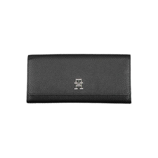 Tommy Hilfiger Black Polyurethane Women Wallet