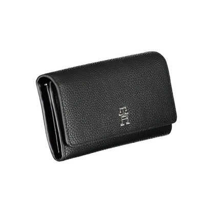 Tommy Hilfiger Black Polyurethane Women Wallet