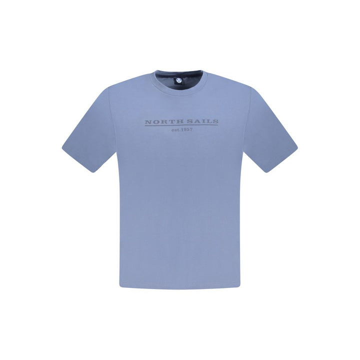 North Sails Blue Cotton Men T-Shirt