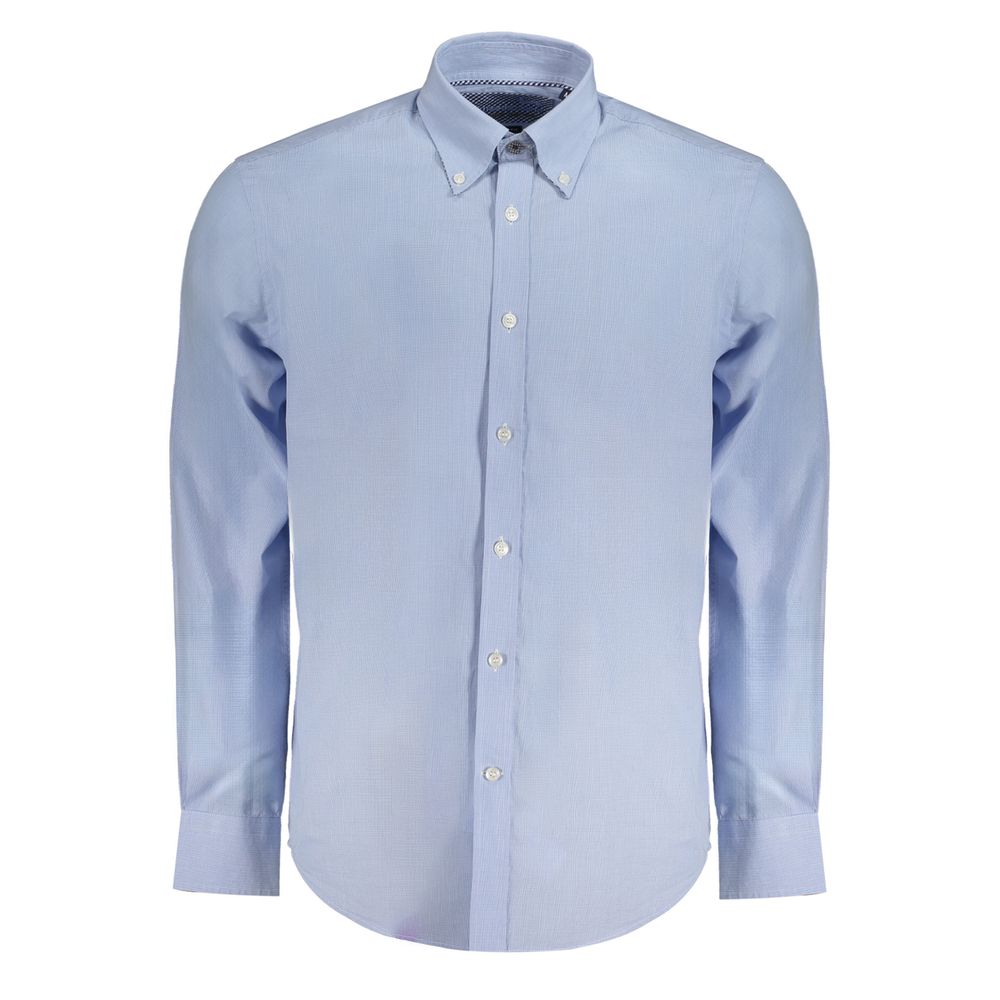 Harmont & Blaine Blue Cotton Dress Shirt