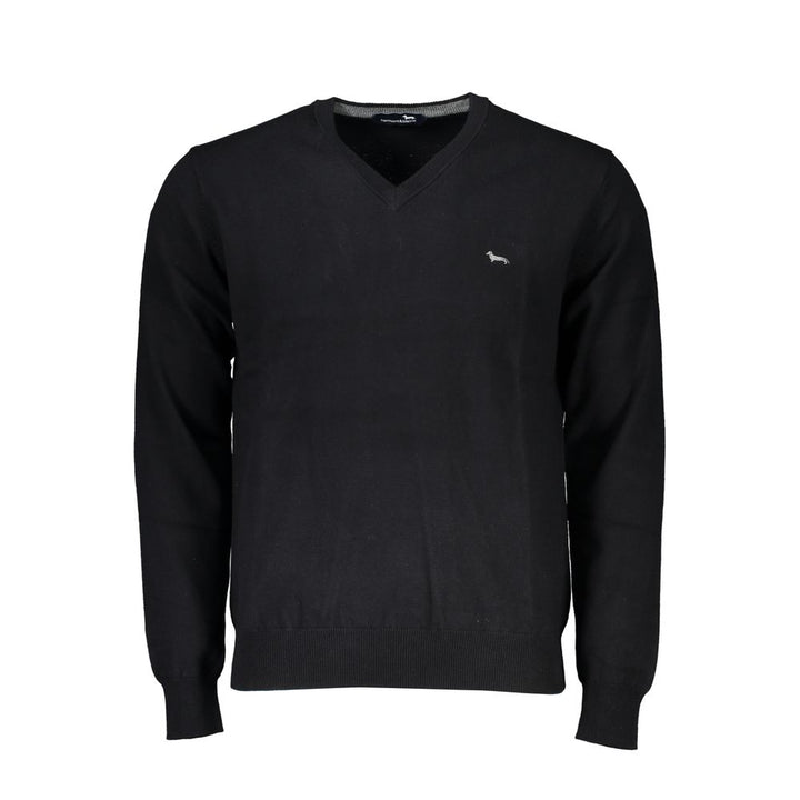 Harmont &amp; Blaine Black Cotton Men Sweater