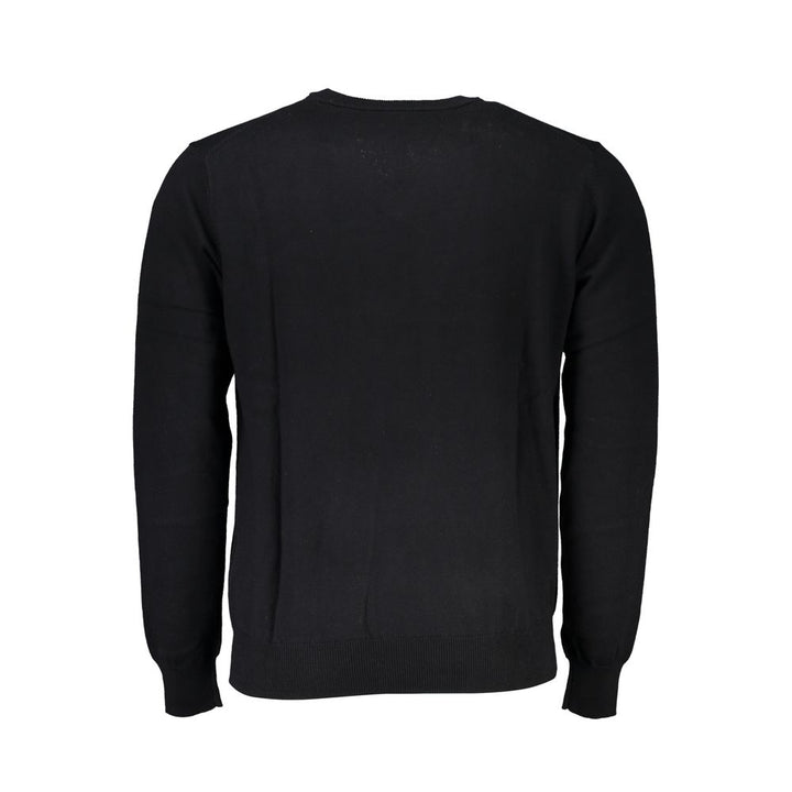 Harmont &amp; Blaine Black Cotton Men Sweater
