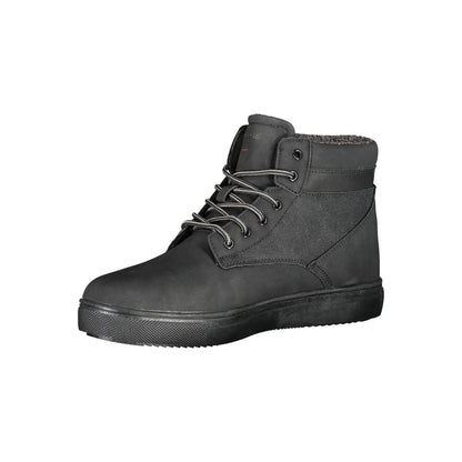 Carrera Black Polyester Ankle Boots