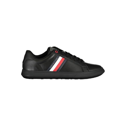 Tommy Hilfiger Black Polyester Athletic Sneakers