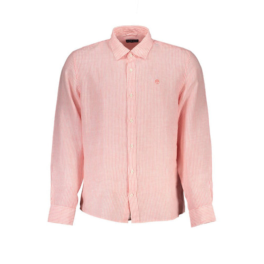 North Sails Pink Linen Pattern Shirt