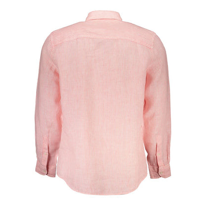 North Sails Pink Linen Pattern Shirt
