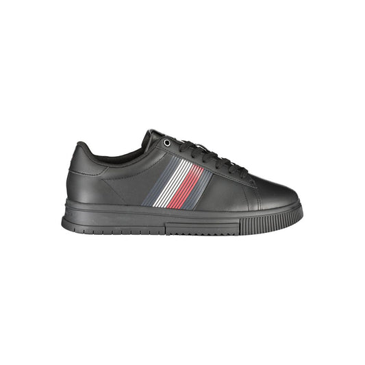 Tommy Hilfiger Black Polyester Athletic Sneakers