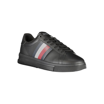 Tommy Hilfiger Black Polyester Athletic Sneakers