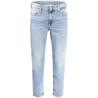 Calvin Klein Blue Cotton Relaxed Fit Jeans