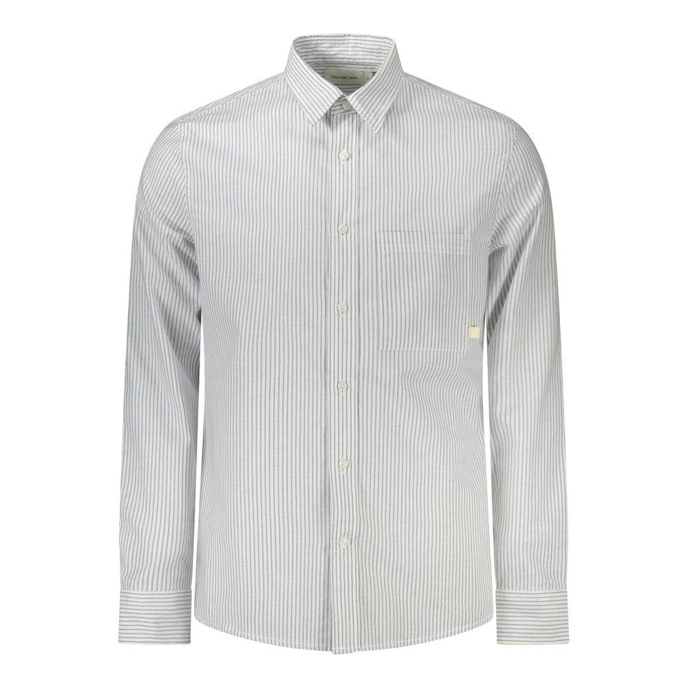Calvin Klein White Cotton Dress Shirt