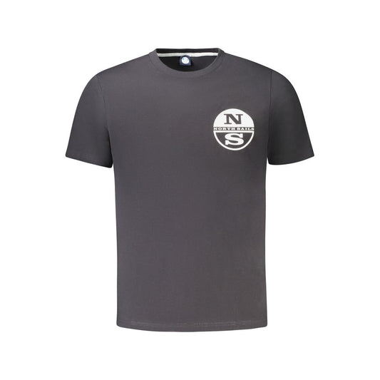 North Sails Black Cotton Men's T-Shirt