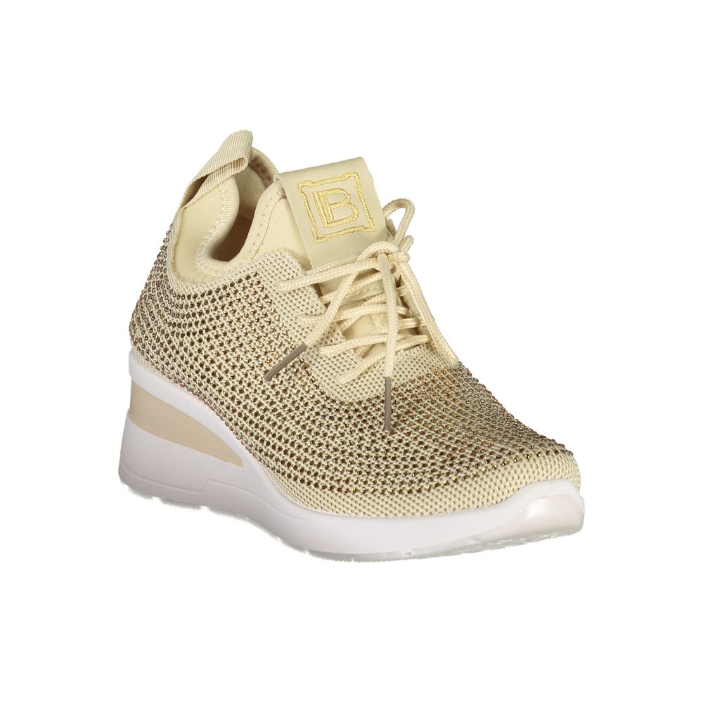 Laura Biagiotti Beige Polyester Women Sneaker