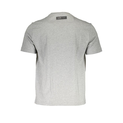 Plein Sport Grigio Cotton Men T-Shirt