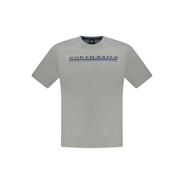 North Sails Grigio Cotton Men T-Shirt