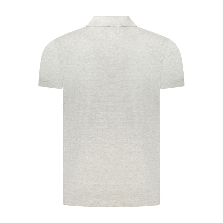 Cavalli Class Grigio Cotton Men's Polo Shirt