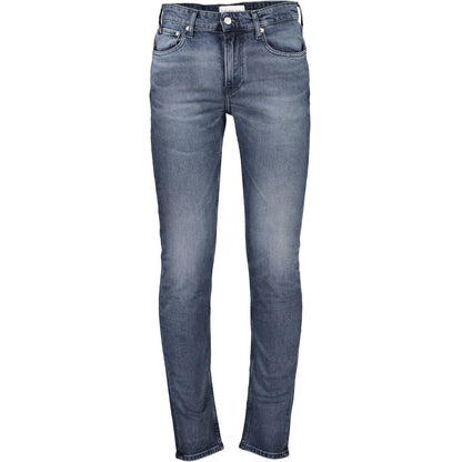 Calvin Klein Blue Cotton Skinny Jeans